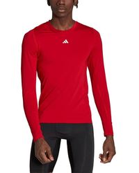 adidas - Techfit Aeroready Long Sleeve Top T-shirt - Lyst