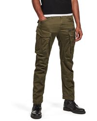 G-Star - Rovic Zip 3D Regular Tapered Pants Donna ,Verde scuro - Lyst