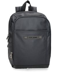 Pepe Jeans - Hatfield Sac à dos pour ordinateur portable 13,3" Noir 25 x 37 x 10 cm Polyester 9,25 L - Lyst