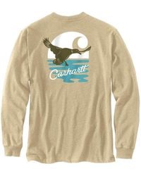 Carhartt - Loose Fit Heavyweight Long-sleeve Pocket Duck Graphic T-shirt - Lyst