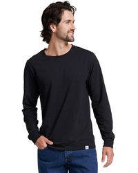 Russell - S Dri-power Cotton Blend Long Sleeve Tees - Lyst