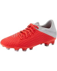 RED Nike HypervenomX Phelon III DF IC Size 9 Indoor Shoes Soccer