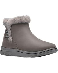 Clarks - Breeze Fur Ankle Boot - Lyst
