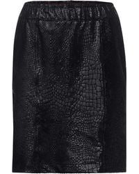 Street One - Rock in Schlangen-Optik Black 38 Minirock - Lyst