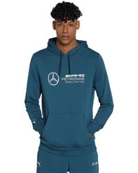 PUMA - Felpa Con Cappuccio Mercedes-Amg Petronas Motorsport Ess Da, /Altro - Lyst