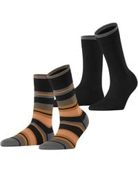 Esprit - Retro Stripe Multipack W So Cotton Patterned 2 Pairs Socks - Lyst