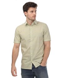 Ted Baker - Furbo Regular Fit Micro Leaf Shirt - Lyst