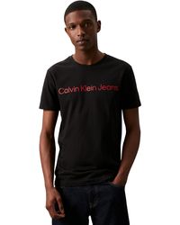 Calvin Klein - Calvin Klein T-Shirt Kurzarm Core Institutional Logo Slim Tee Rundhalsausschnitt - Lyst