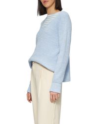 S.oliver - Strickpullover im Relaxed Fit aus Baumwollmix hellblau 38 - Lyst