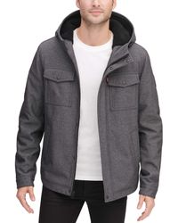 men's levi's hooded trucker jacket