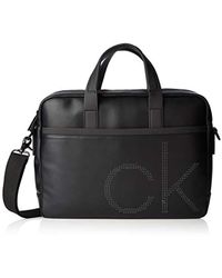 Calvin Klein K50K504362 CK UP SLIM LAPTOP BORSE A TRACOLLA Uomo - Nero