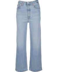 Levi's Ribcage Straight Ankle Jeans - Black