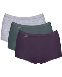 Sloggi - Basic+ Maxi C3p Grey/green/purple Grey Xl - 16 - Lyst