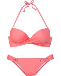 S.oliver - Push-Up-Bikini apricot - Lyst