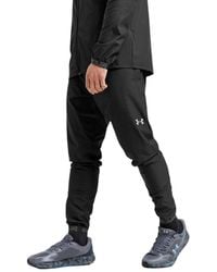Under Armour - Vanish Hybrid Track Pant For Men - Castlerock, Relaxed Fit, Breathable 100% Polyester Fabric, Adjustable Drawcord - Lyst