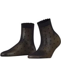 FALKE - Kniestrümpfe Dot 15 DEN W KH transparent gemustert 1 Paar - Lyst