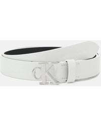 Calvin Klein - Gürtel Runde Schnalle aus Leder - Lyst