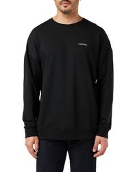 Calvin Klein - Heavyweight Sweatshirts Black - Lyst