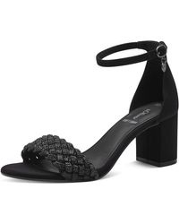 S.oliver - Sandale mit Absatz 5-28309-42 Schwarz Soft Foam - Lyst