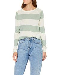 Vero Moda Vmchou Karis LS O-Neck Button Blouse Boo Felpa Donna
