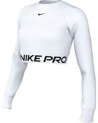 Nike - Top Pro Df 365 Crop Ls - Lyst