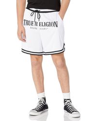 True Religion - Arch Logo Mesh Shorts - Lyst
