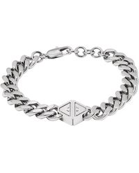 Emporio Armani - Bracelet en acier inoxydable pour homme - Lyst