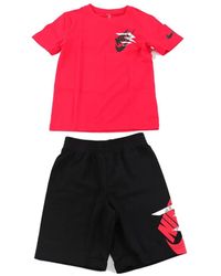 Nike - 3Brand Completo T-Shirt e Shorts da Ragazzi Icon Duo Rosso Taglia M - Lyst