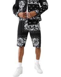 True Religion - Ricky SN NO Flap 1/2" Shorts-Discharge Bandana - Lyst