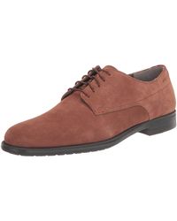 HUGO - Smooth Suede Lace Up Derby Dress Shoe Oxford - Lyst