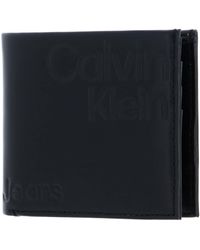 Calvin Klein - CKJ Monogram Soft RFID Bifold W/Coin AOP Black - Lyst