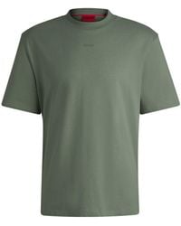 HUGO - Kurzarmshirt T-Shirt mit Logoprint - Lyst
