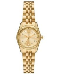 Michael Kors - Lexington Gold-tone Stainless Steel Bracelet Watch - Lyst