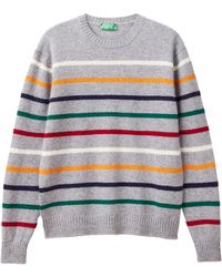 Benetton - Maglia G/C M/L 103MK107U Maglione - Lyst