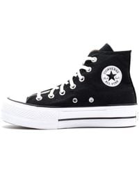 Converse - Chuck Taylor All Star Platform Leather montante - Lyst