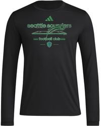 adidas - Seattle Sounders Fc Pre-game Long Sleeve T-shirt - Lyst