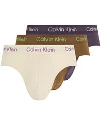 Calvin Klein - Brief 3Pk Hip-Slips - Lyst