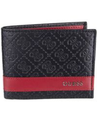 Guess - Mens Leather Slim Bifold Wallet - Lyst