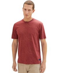 Tom Tailor - 1037837 Klassisches T-Shirt mit Allover-Print - Lyst
