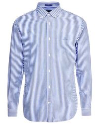 GANT - 436 Broadcloth Stripe Button Down Shirt Shirt 100% Cotton College Blue - Blue - Lyst