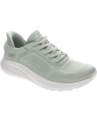Skechers - Slip INS BOBS Squad Chaos Donna Slip-On-SSneaker Current Muse Verde Sage Tessile Vegan - Lyst