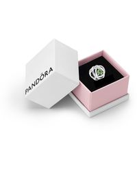 PANDORA - Bracelet Charm Moments Bracelets - Gift For Her - Sterling Silver With Spring Green Crystal - With Gift - Lyst