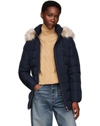 Tommy Hilfiger - Steppjacke Heritage Down Tyra Jacket With Fur Lang - Lyst