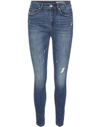 Vero Moda - Female Skinny Jeans VMFLASH Mid Rise Skinny Fit Jeans - Lyst