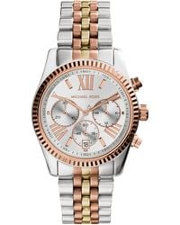 Michael Kors - Sawyer Grey Dial Rose Gold-plated Ladies Watch - Lyst
