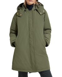 Scotch & Soda - Water Repellent Mid Length Parka With Repreve® Filling - Lyst