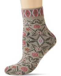 Falke Söckchen Wanderlust 50 Denier - Blickdicht, Matt, 1 Paar, Beige (Moonstone 4171), Größe: 39-42 - Lila