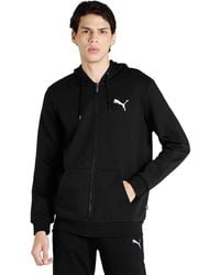 PUMA - Essentials Full-Zip Logo Hoodie - Lyst