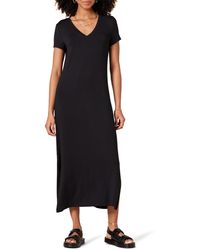 Amazon Essentials - Jersey V-neck Short-sleeved Midi-length Dress - Lyst