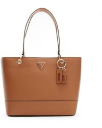 Guess - Grand sac cabas tendance femme en simili-cuir saffiano Noelle - Lyst